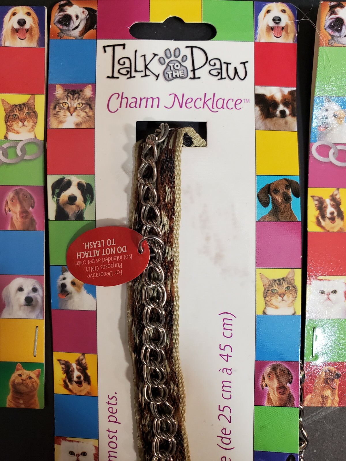 Talk to the Paw Dog Charm Necklace & 4 Pet Charms 10 – 18 inches