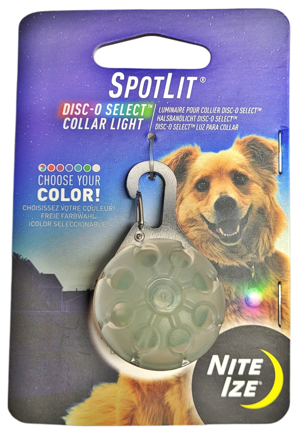 Nite Ize SpotLit LED Carabiner Light – Disc-O Select Collar Light