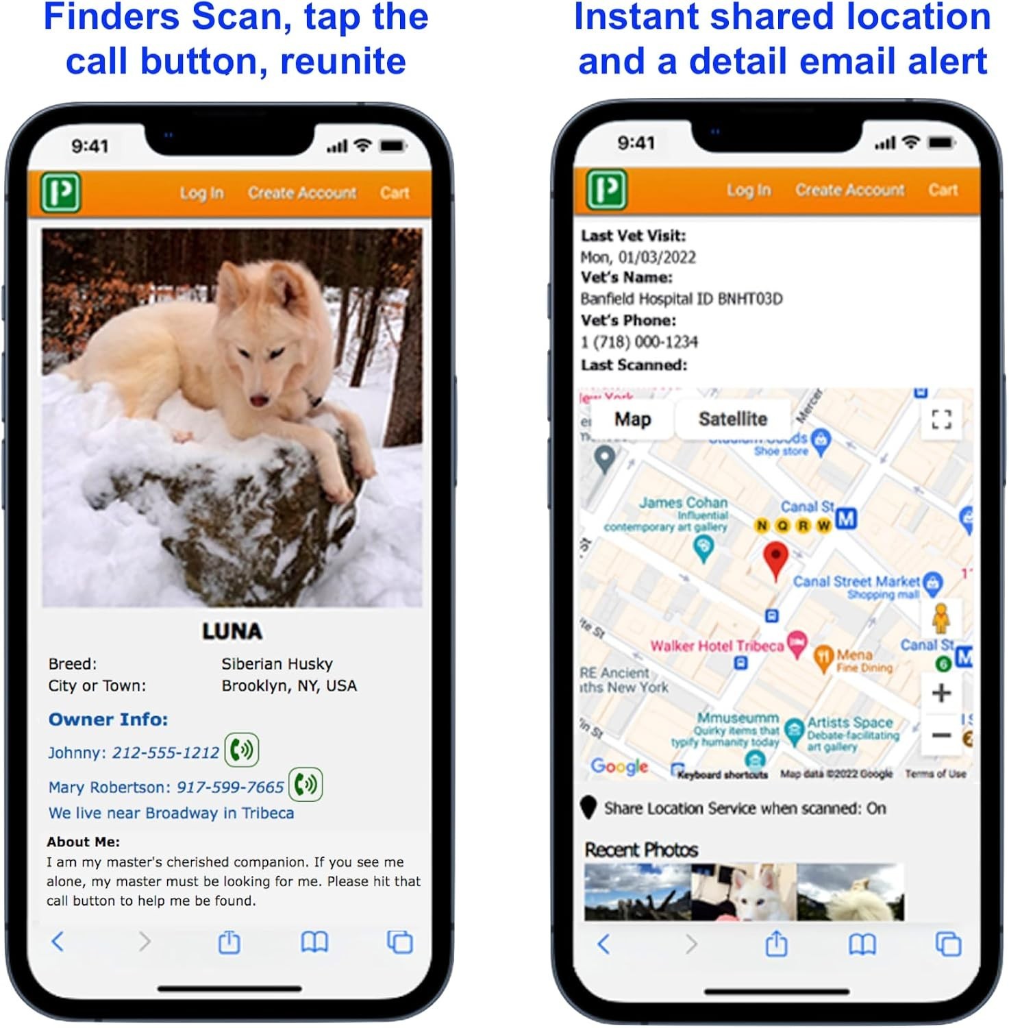 QR Pet Tag – Easy Scan Instant Location Alerts, Online Pet Profile with AI Fe…