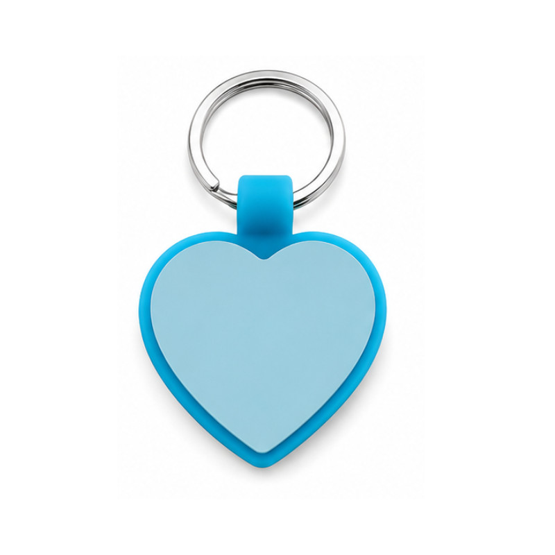 Personalized Heart Silicone Pet ID Tag Custom Engraved Dog Cat Name Tag