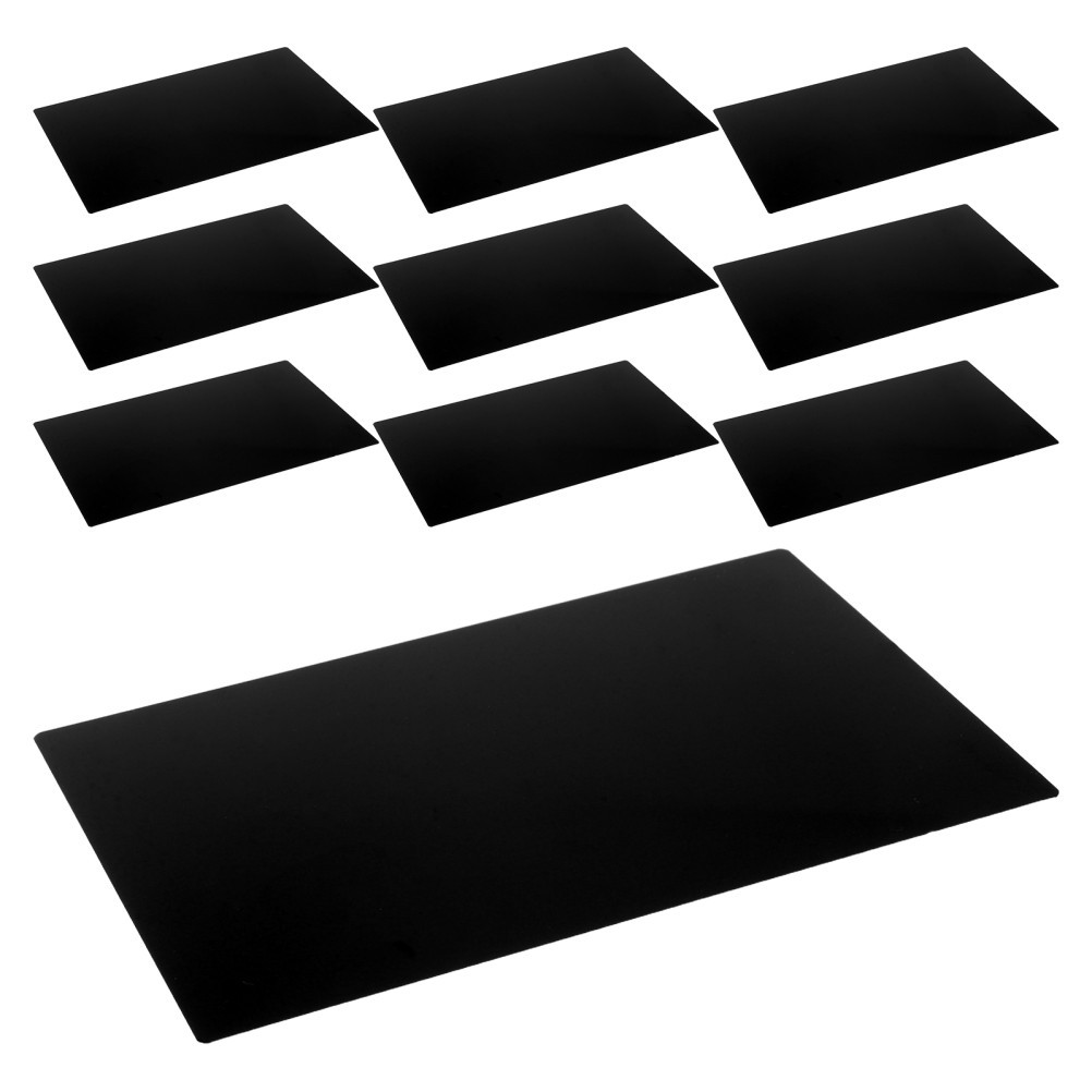 10 Pcs Stainless Steel Nameplate Metal Plates for Engraving Aluminum