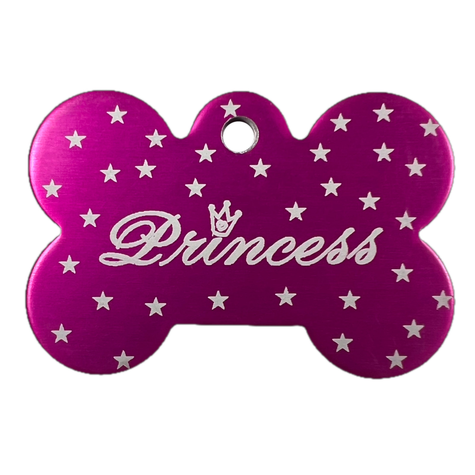 Custom Engraved Dog Tags Personalized Dog Collar Pet Tags Engraved PINK PRINCESS