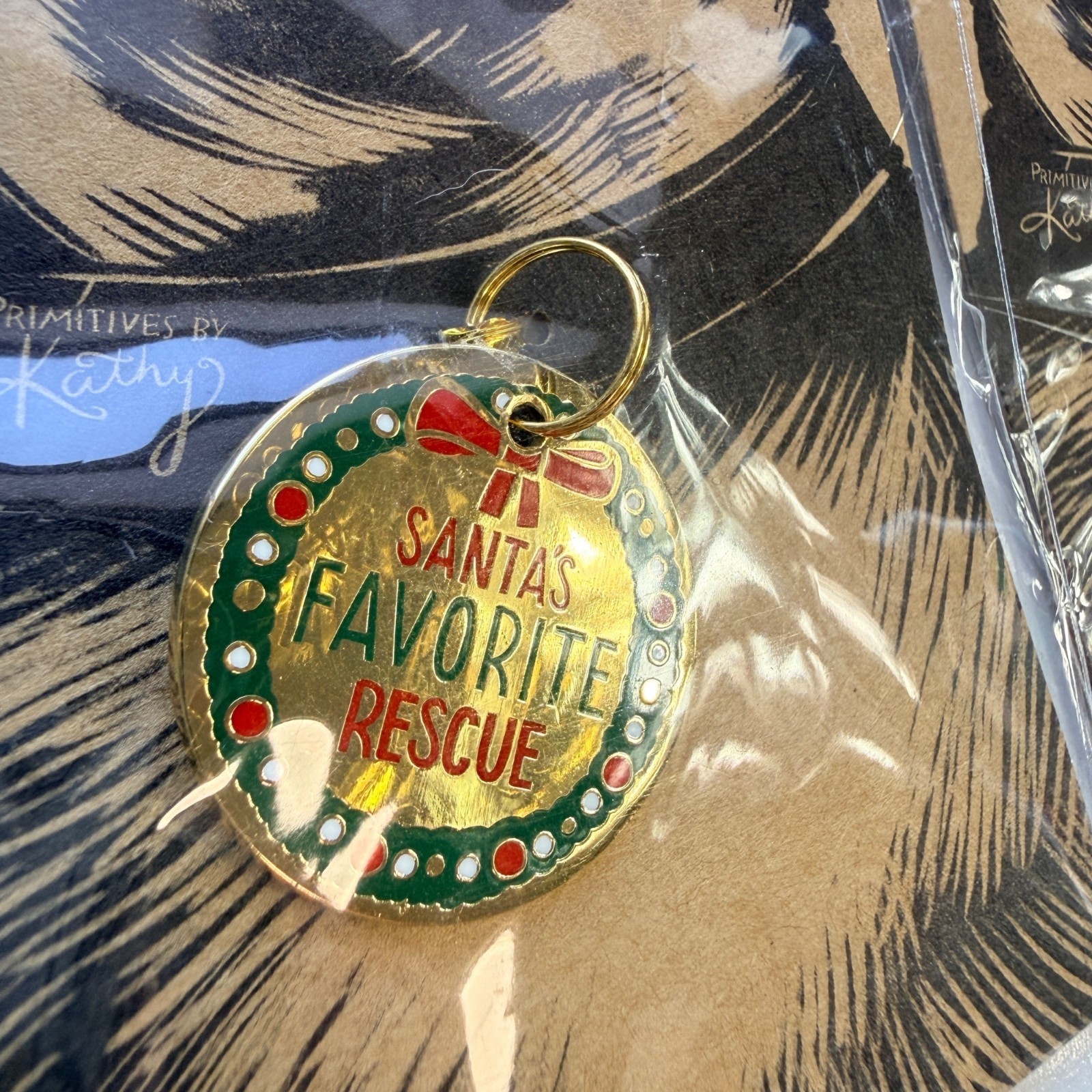 Primitives By Kathy Pet Collar Charms Metal Enamel Holiday Design
