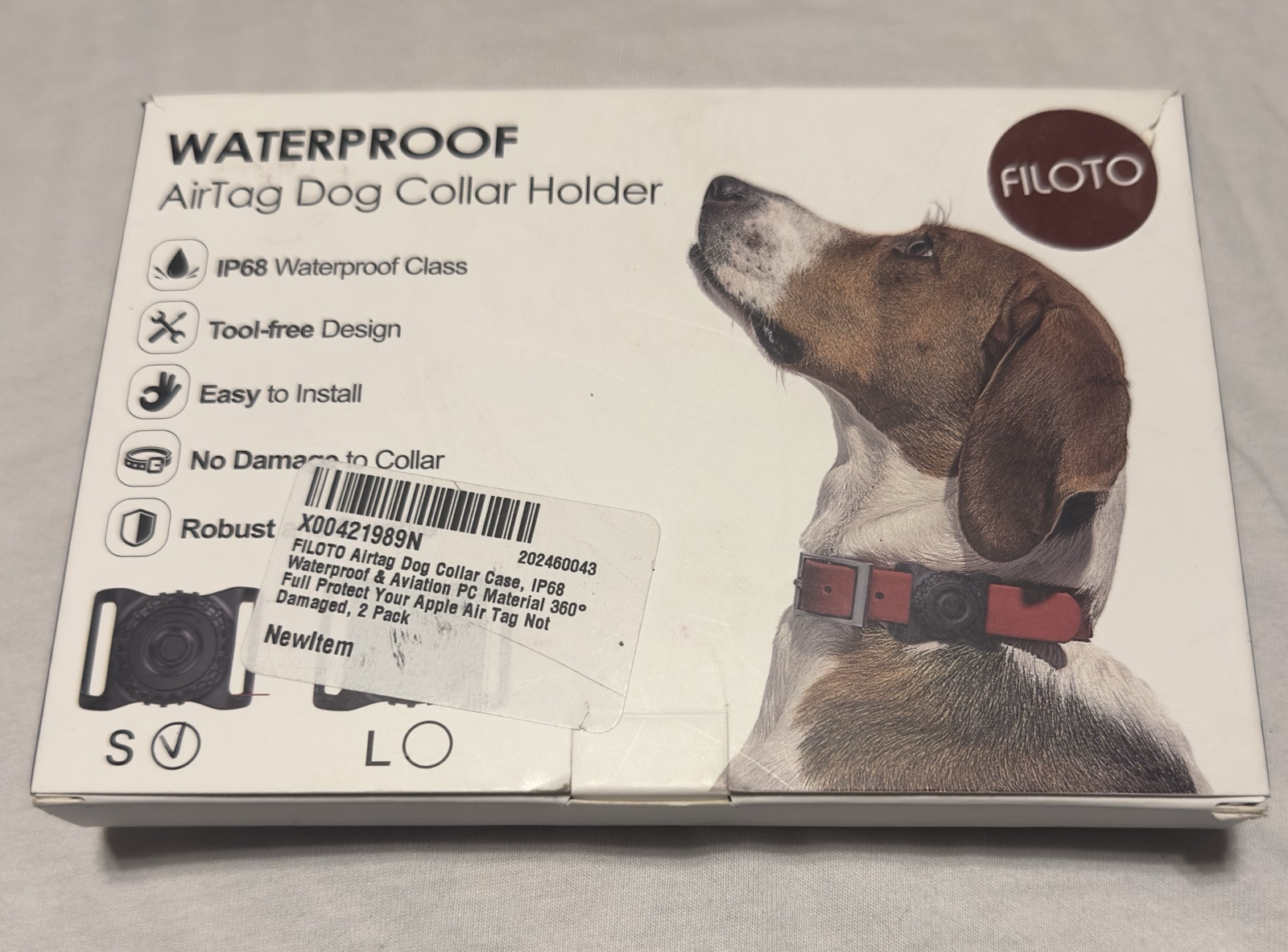 Filoto Waterproof AirTag Dog Collar Holder