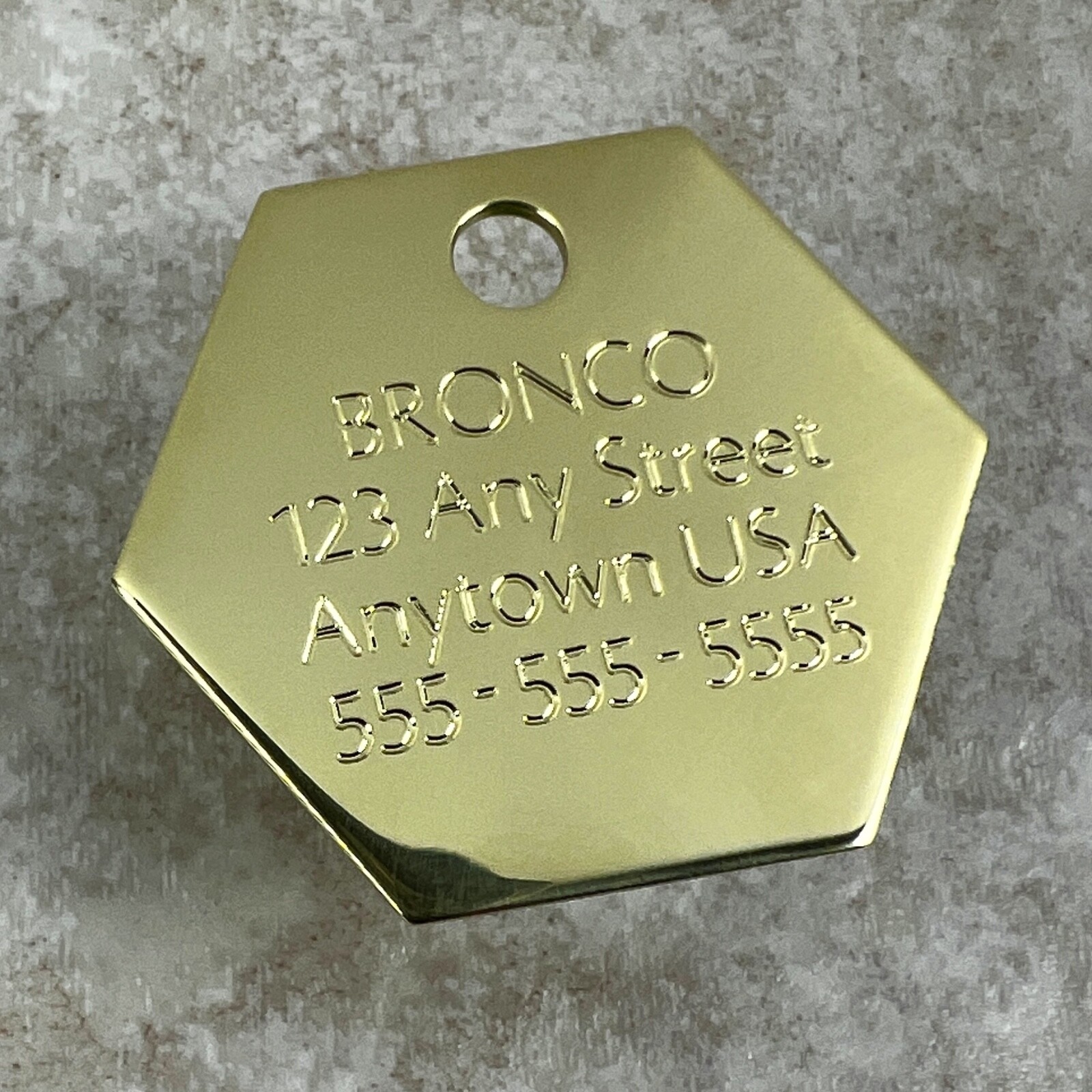 Custom Engraved Dog Tags Personalized Dog Collar Pet Tag Engraved BRASS BUSY BEE
