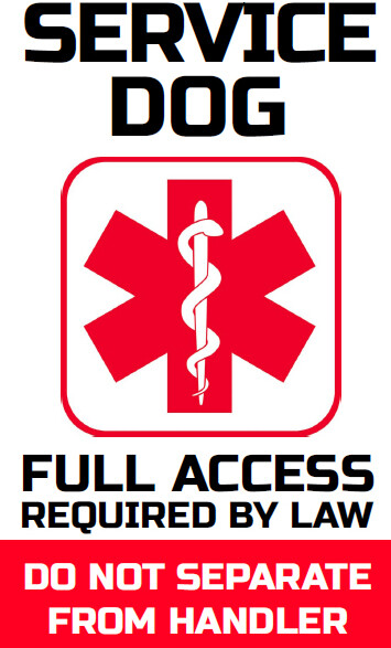 SERVICE ESA PTSD THERAPY DOG KEY OR COLLAR TAG FOR ADA & FHACT SERVICE ANIMALS
