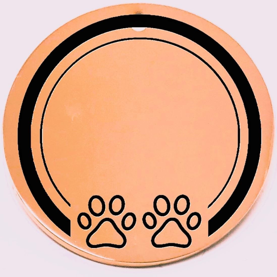 Custom 2 Paws Pet ID Tags for Dog or Cat Collar – Laser Etched Cute Name Tag