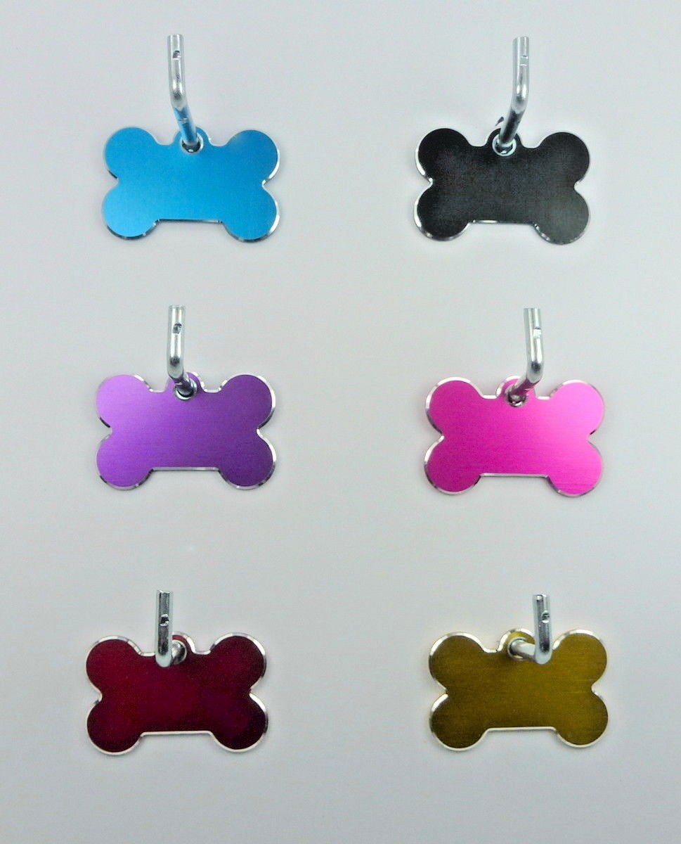 Pet Tags ~ Small Milled Bones ~ Engraved to Order