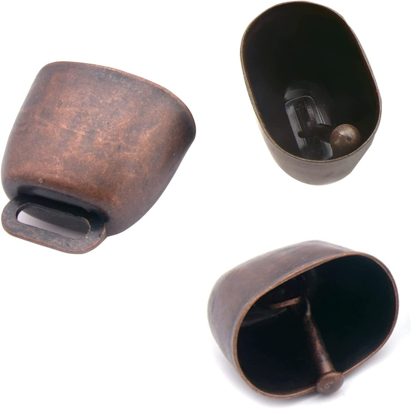 2Pack Retro Copper Bell, Pet Anti-Theft ID Tag, Anti-Lost Tags, Pet Collar Acces