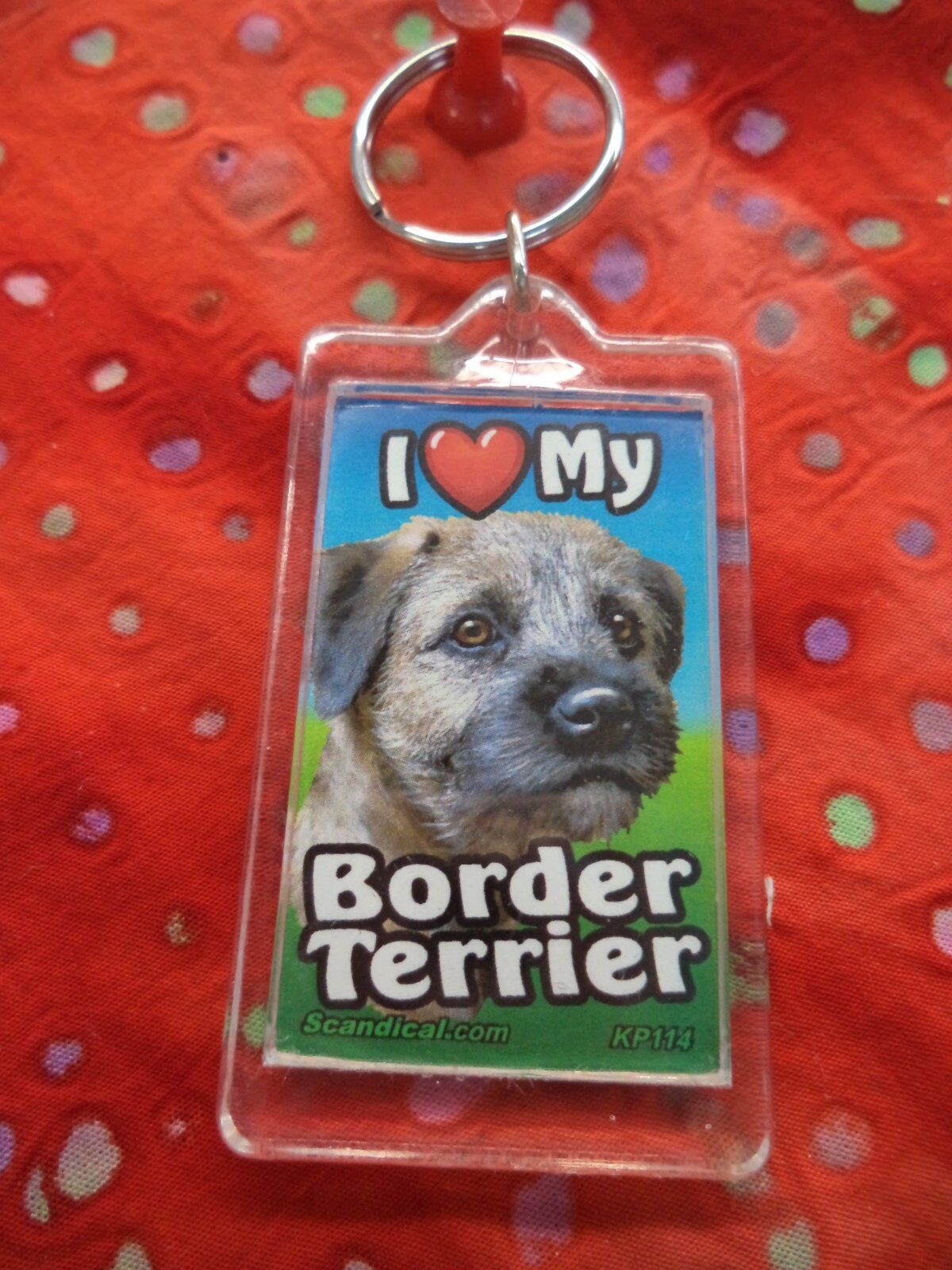 SCANDIAL PET KEY CHAINS – DOUBLE SIDED – I LOVE MY __DOG__ YOU PICK BREED! #2