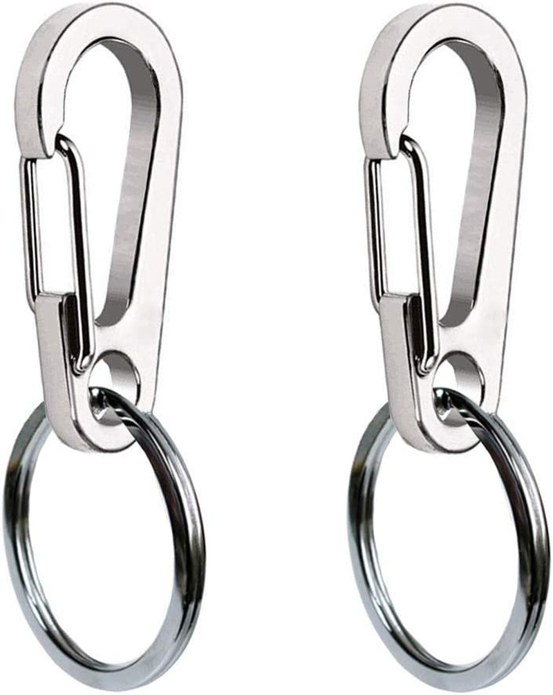2 Pack Dog Tag Clips, Stainless Steel Heavy Duty Quick Clips Pet ID Tag