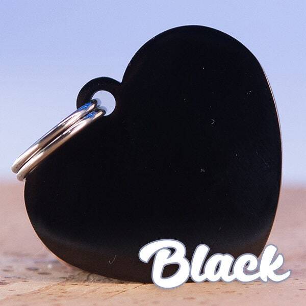 Personalized Heart-Shaped Dog Tag – Custom Engraved Floral Pet ID