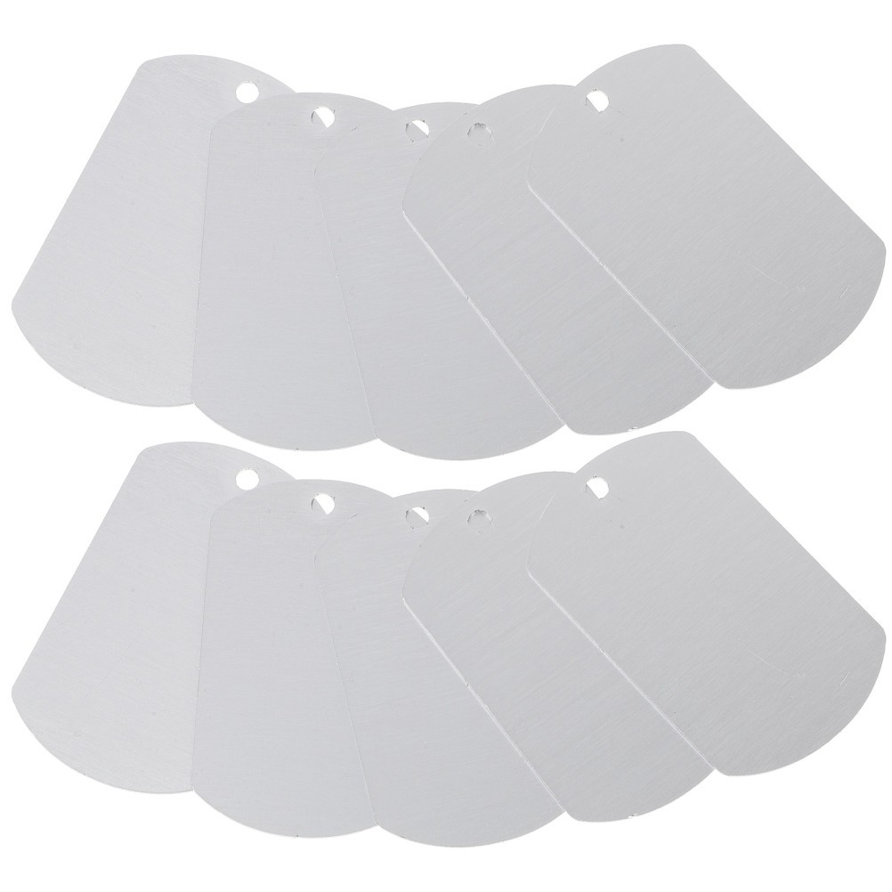 20Pcs Blank Tags for Cattle and Pets Aluminum Dog Tags for Engraving