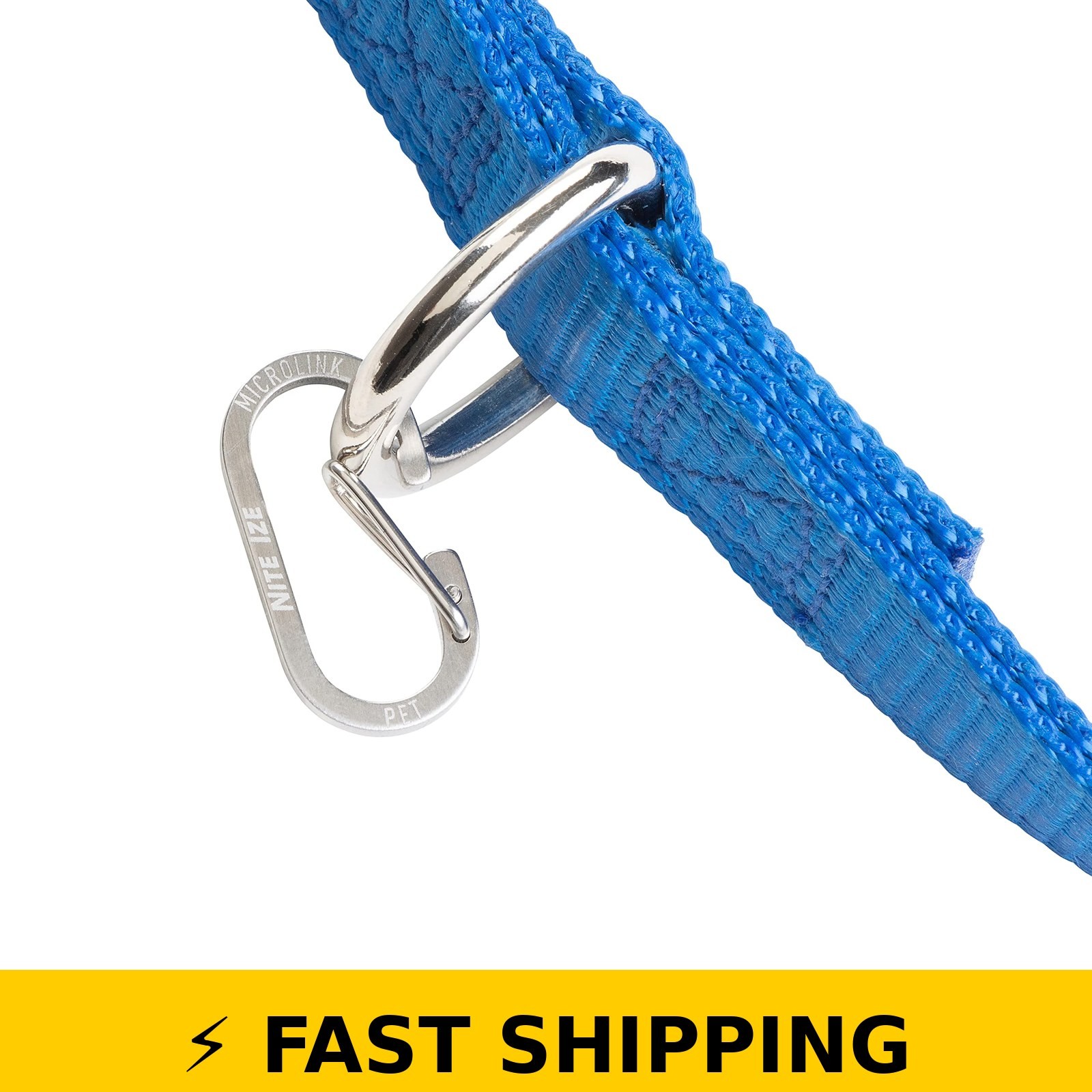 Nite Ize MicroLink Pet Tag Carabiner – Stainless Steel Clip 2 Count