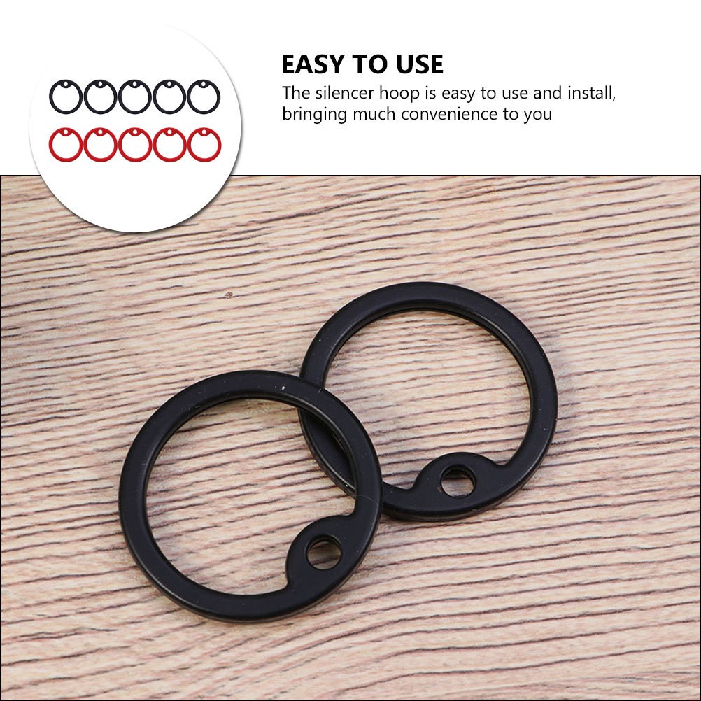 10 Pcs Dog Id Tag Hoop Silicone Accessories for Small