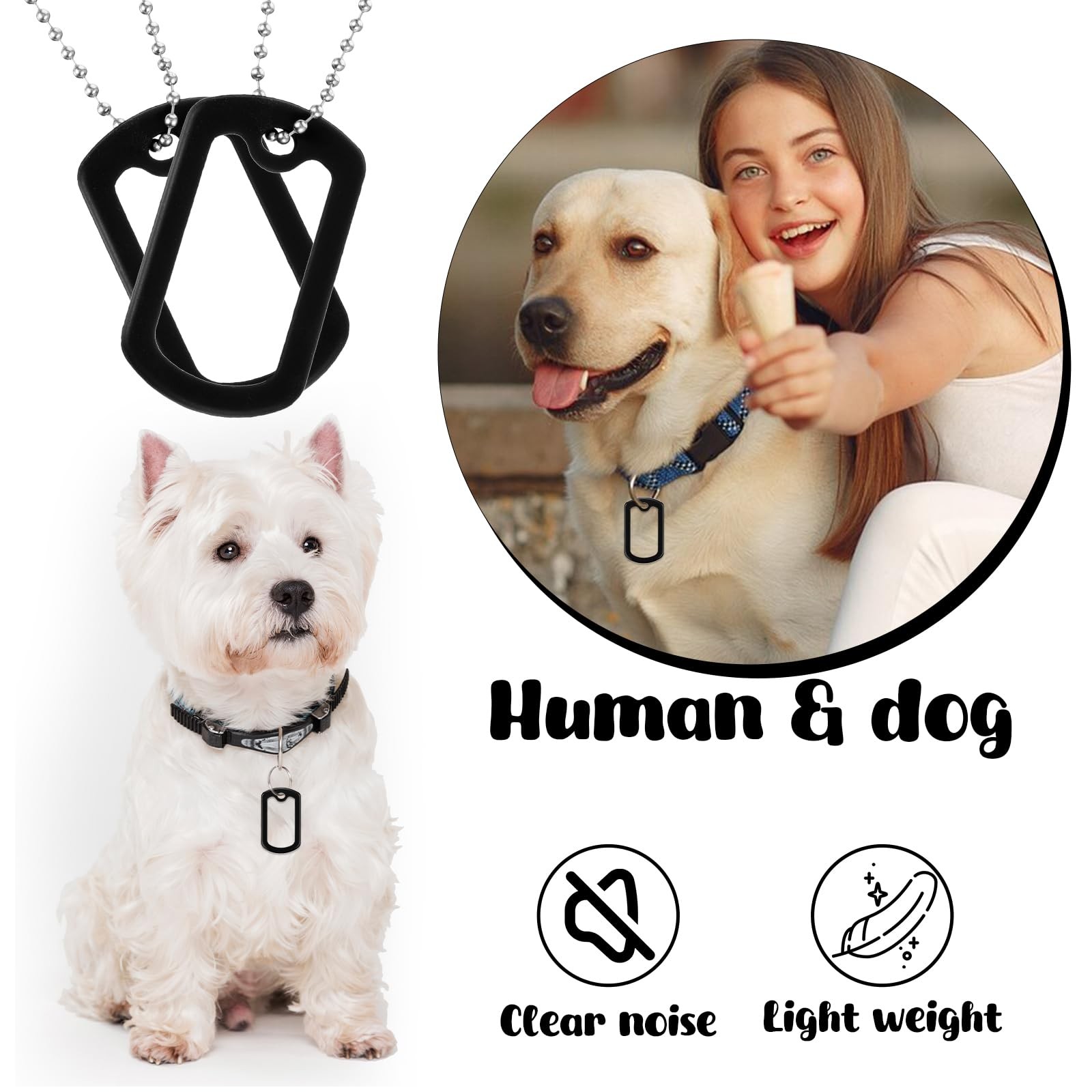 40pcs Dog Tag Silencers,Silicone Dog Silencers,Black Army Dog Tags for Authen…