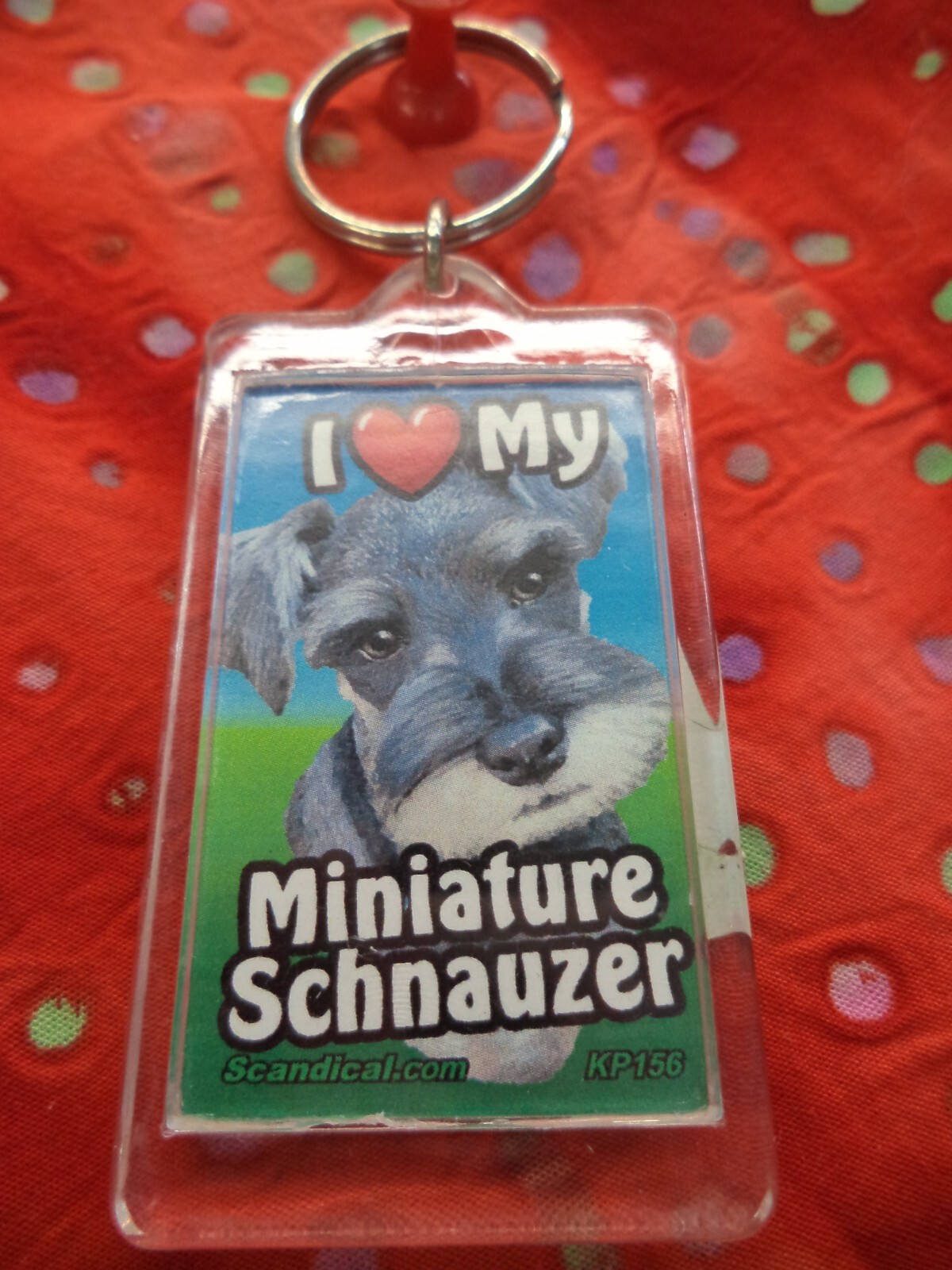 SCANDIAL PET KEY CHAINS – DOUBLE SIDED – I LOVE MY __DOG__ YOU PICK BREED! #4