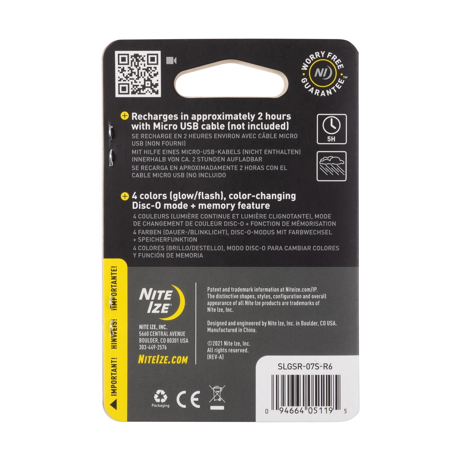 Nite Ize SpotLit Rechargeable Carabiner Light – Disc-O Tech