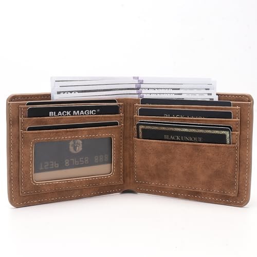 Funny Birthday Gifts,Leather Wallet for Men,Engraved Personalized Leather JUNE