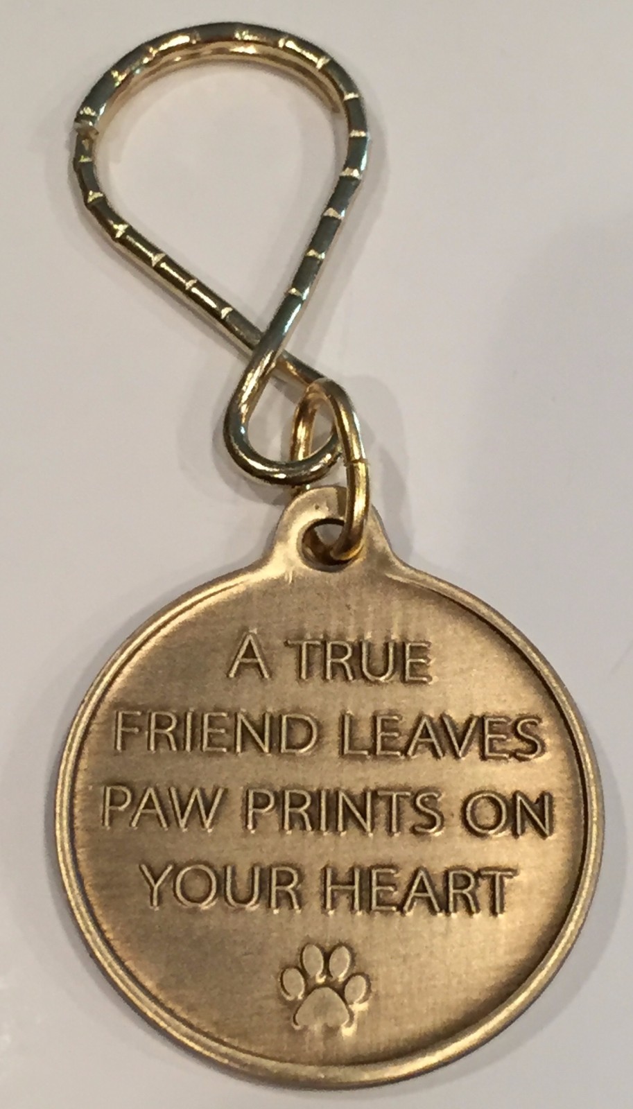 Always Remembered Forever Loved – A True Friend Dog Pet Memorial Key Chain Tag