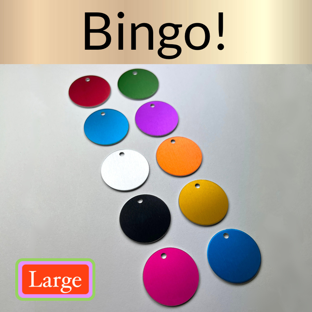 Custom Engraved Dog Tags Personalized Dog Collar Pet Tags Engraved COLORS CIRCLE