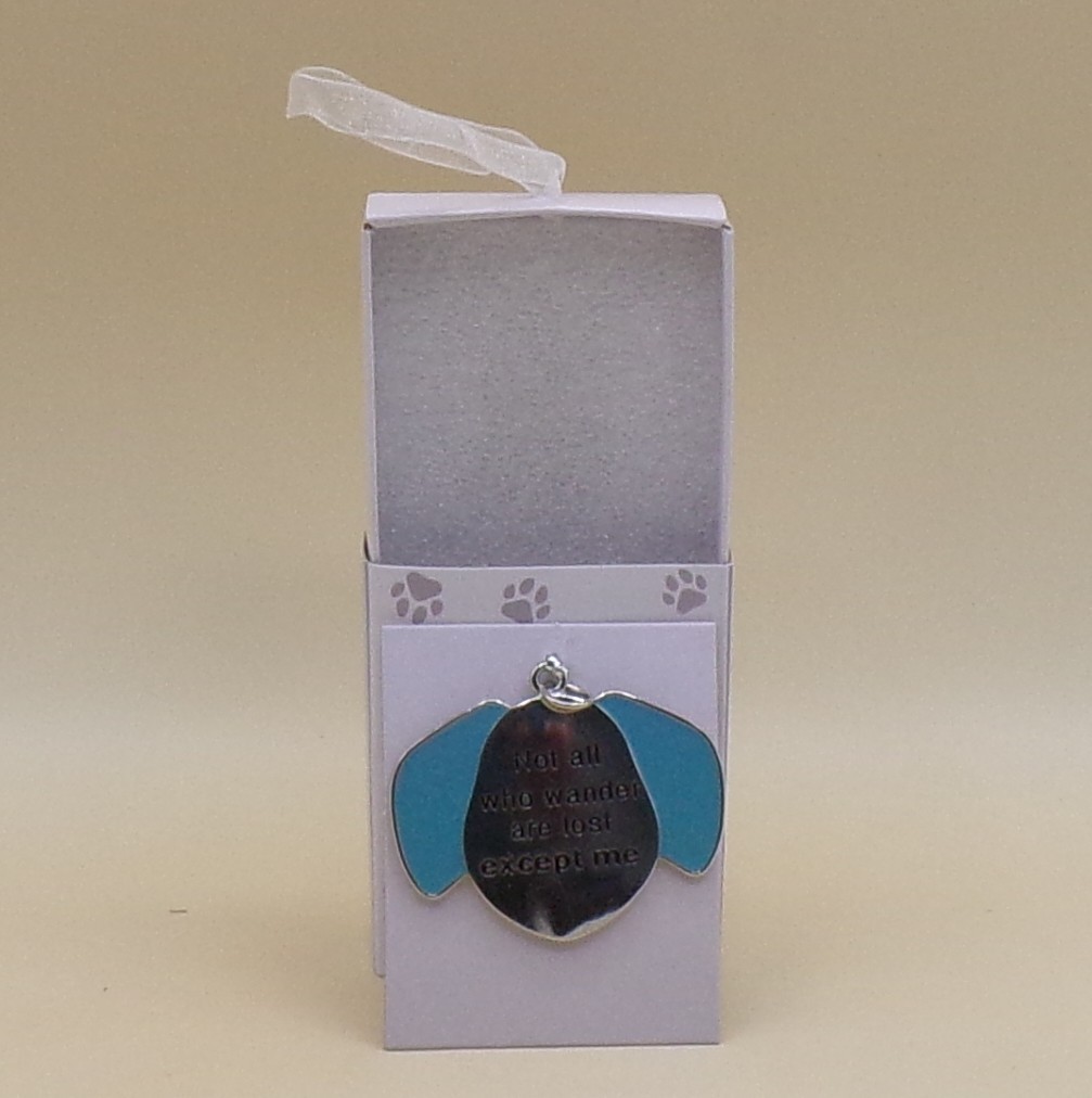 Not All Who Wander Are Lost Except Me Metal Pet Collar Tag Ganz