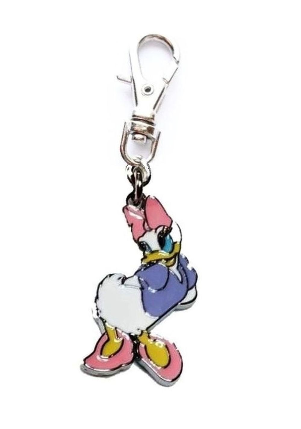 DAISY DUCK CHARM ZIPPER PULL BAG PURSE WALLET BACKPACK DOG CAT COLLAR CARTOON
