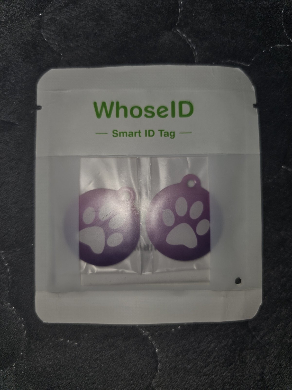 2 New NFC & QR Code Smart Pet ID Tag Personalized Dog Cat Online Profile Purple