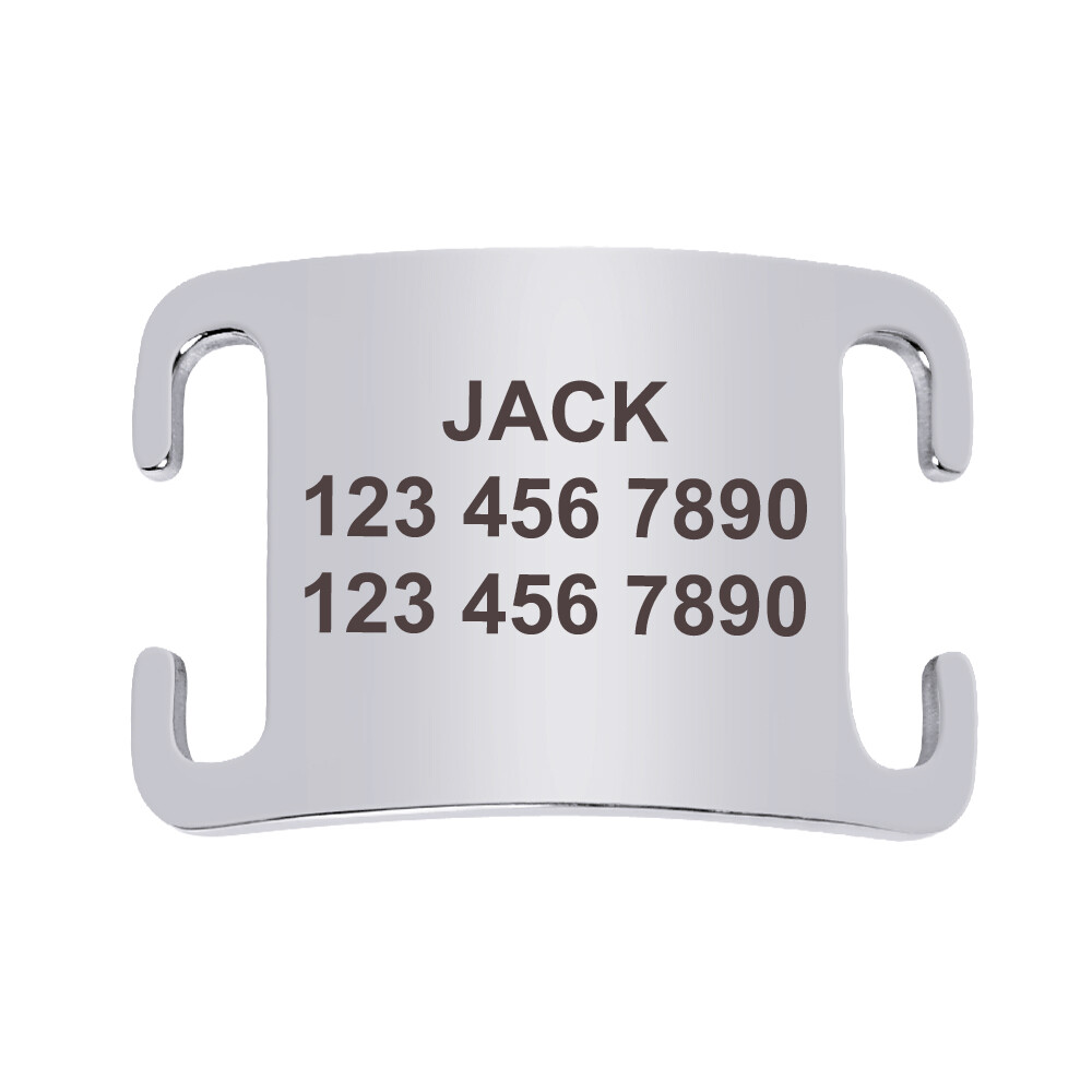 Custom Engraved Personalized Pet Tag Slide On ID Dog Cat Name Tags for Collars