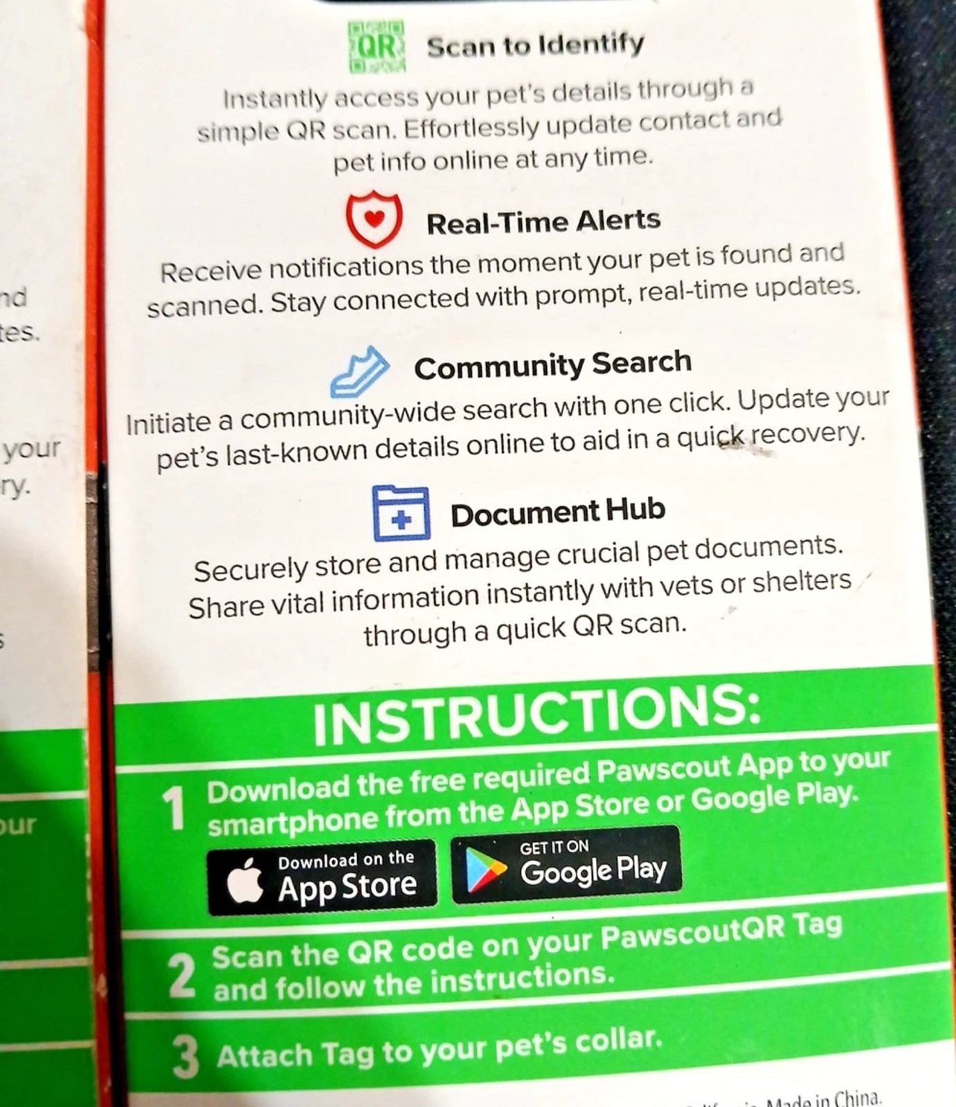 Lot Of 2 Pawscout QR The Smart Pet Tag Finder for Dogs/Cats New Sealed