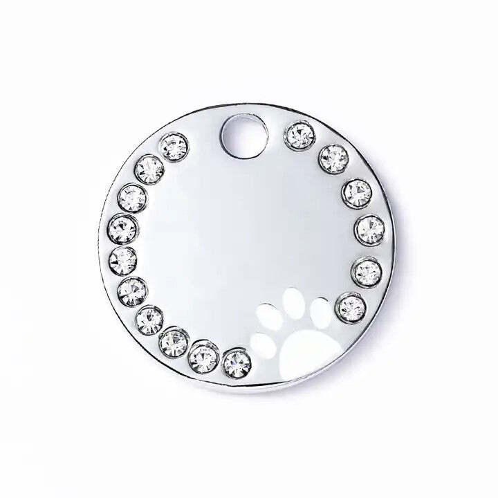 Personalized Dog/Cat Cute Paw Pet ID Tag with Unique Laser Engraving Name/Phone