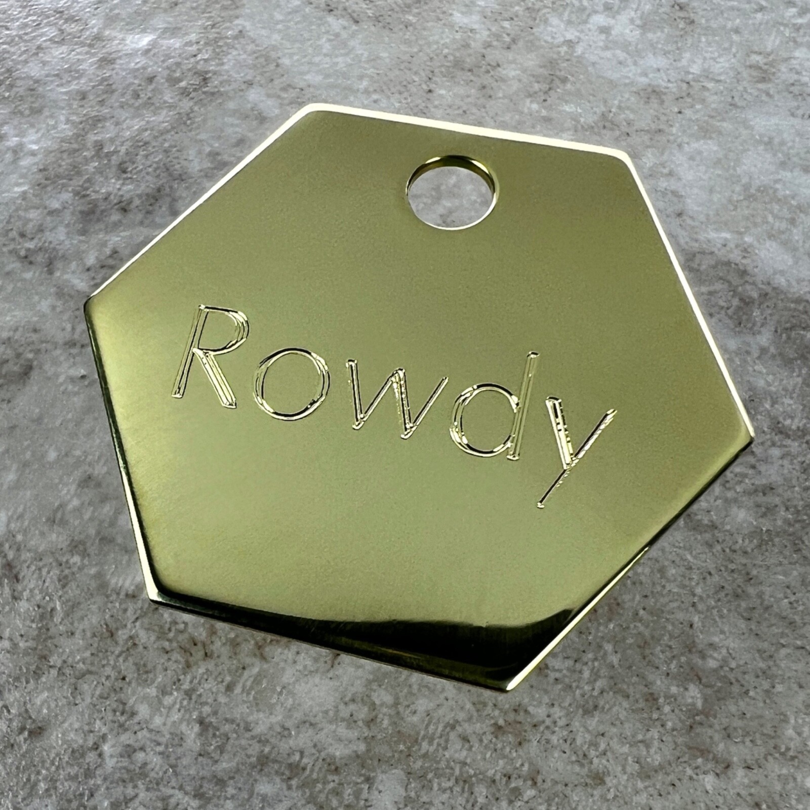 Custom Engraved Dog Tags Personalized Dog Collar Pet Tag Engraved BRASS BUSY BEE