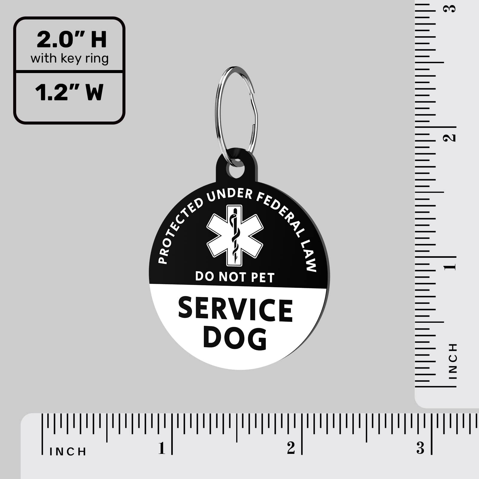Service Dog Tag QR Code Stainless Steel Pet ID Tag Dog Tag Online Pet Profile…
