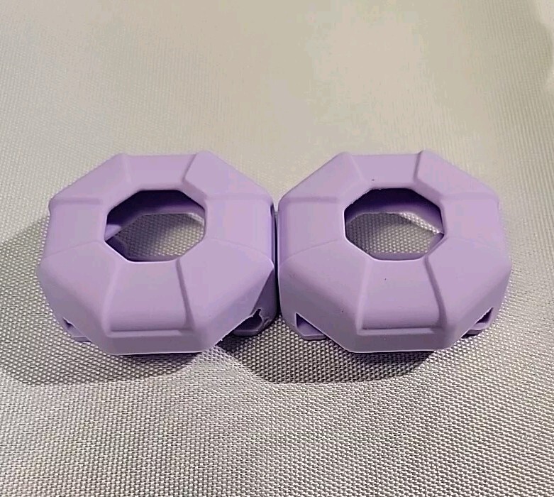 Kidding Pets Air Tag Holding Collar Mount Purple Set Of 2 Silcone