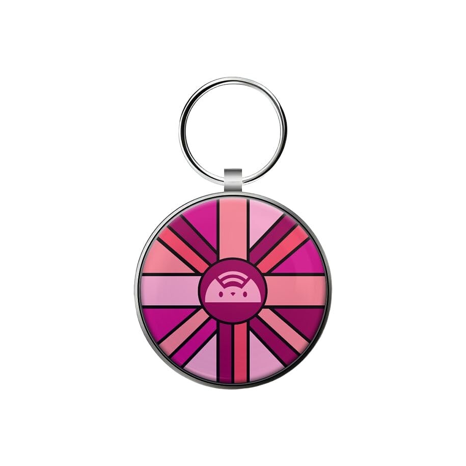 Argus Tech Tag – Epoxy Round Metal Edge Pet ID Tag with QR Code, NFC Chip & URL