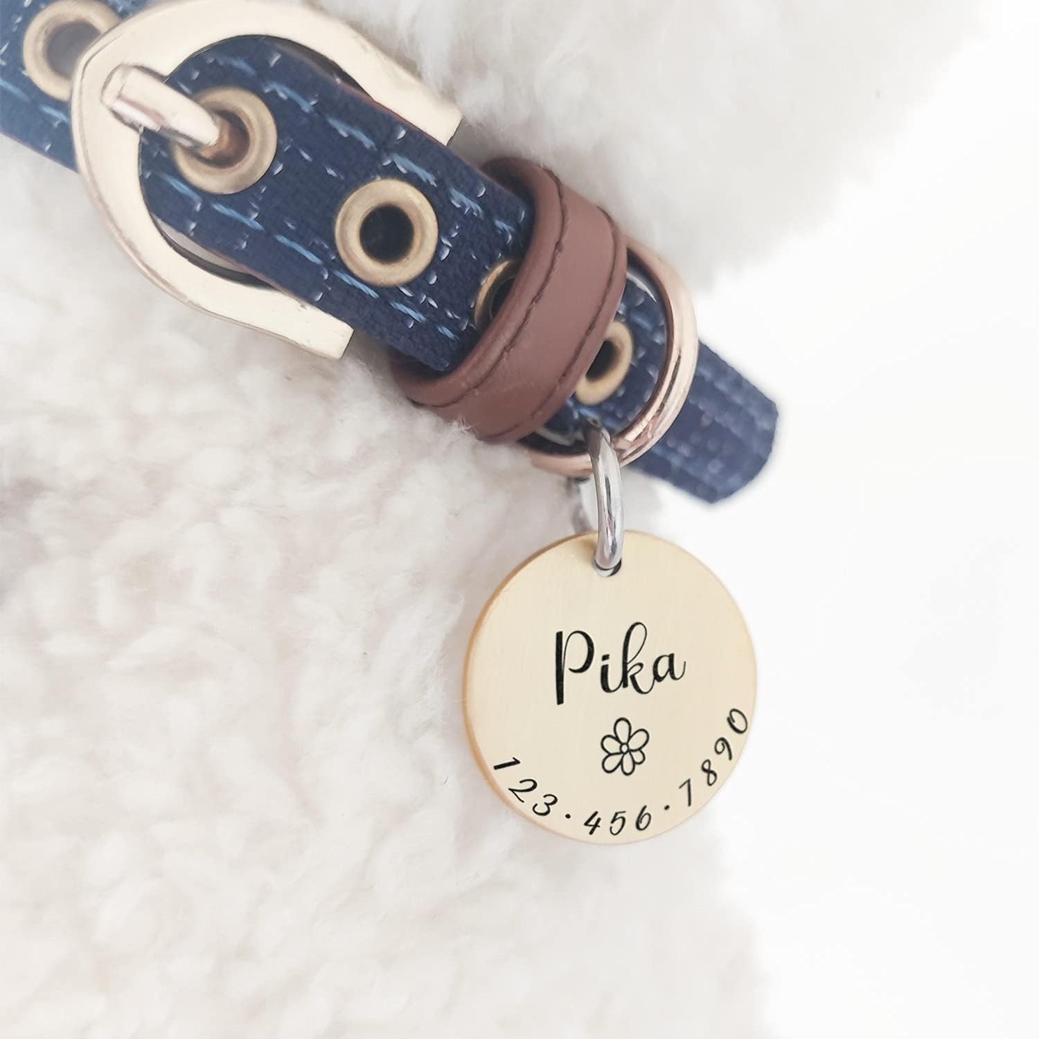 Cats Dogs ID Tags Personalized Lovely Symbols Pets Collar Name Accessories Simpl