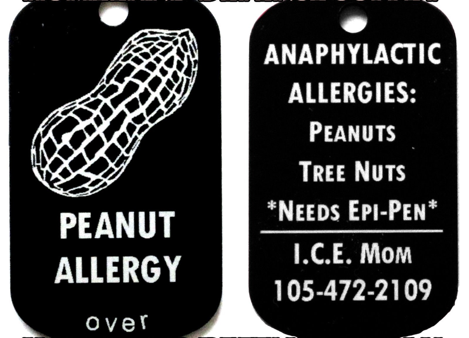 Medical Alert Emergency Service Dog ID Tag Personalized Custom Laser Engraved