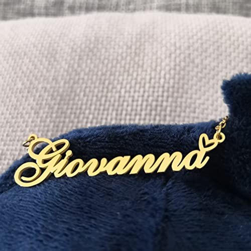 Custom Pendant Name Necklace Customized Personalized Plated Name Briana Gold