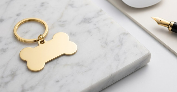 Custom Engraved Pet Lover Keychain Personalized Dog Cat Memorial Name Tag Steel
