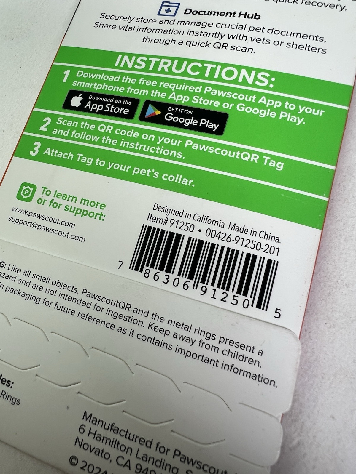 PawscoutQR The Smart Pet Tag Finder for Dogs/Cats Connects To Your Phone- Sealed