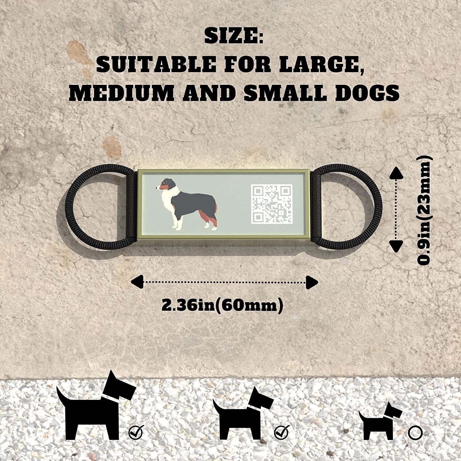 DISONTAG QR Dog Tags Personalized Dog Tags, Sliding Mute Dog ID Tag NEW!!!!