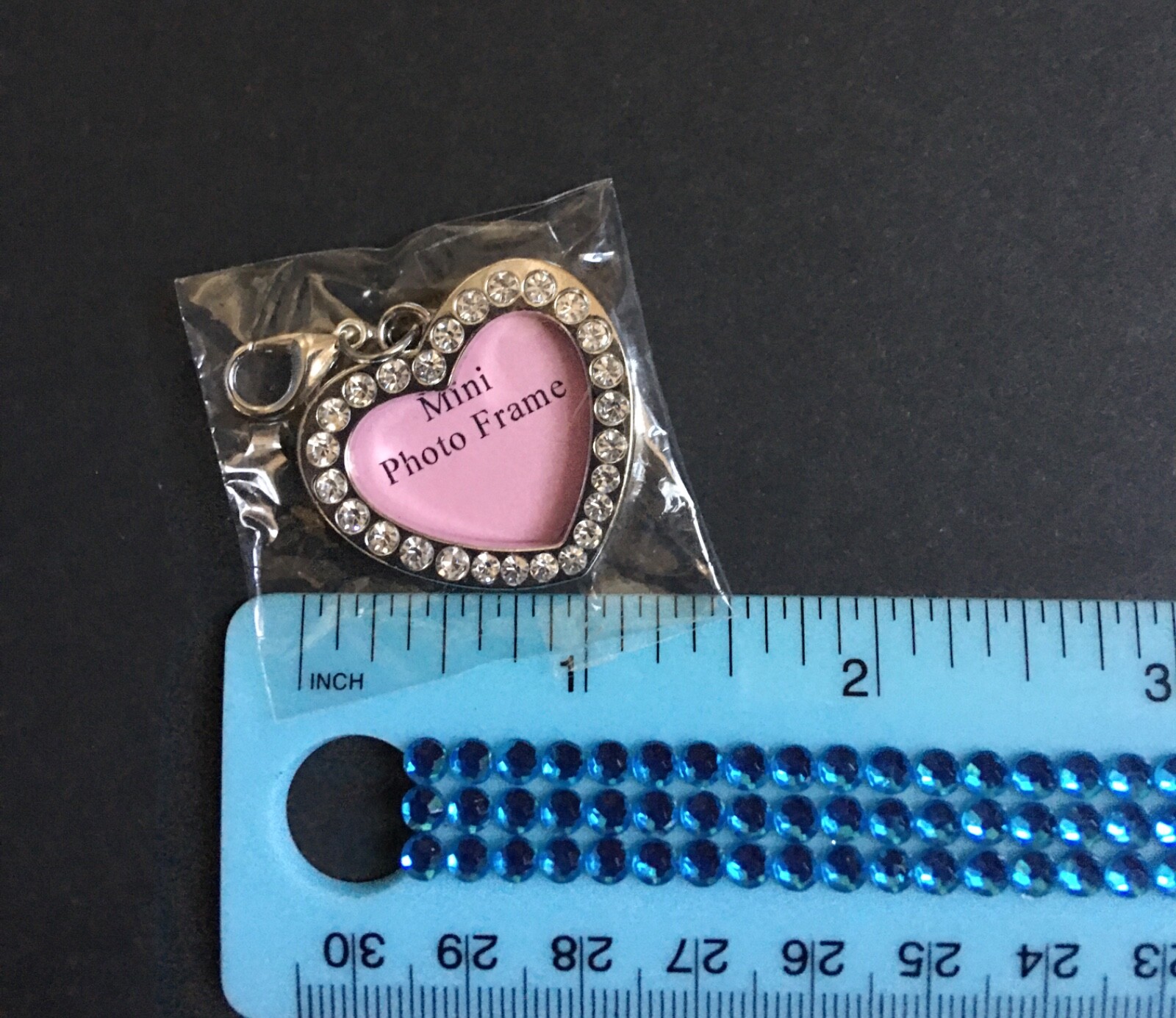 SILVER HEART SHAPED PET ID TAG BLING RHINESTONES CAT DOG COLLAR TAG CHARM
