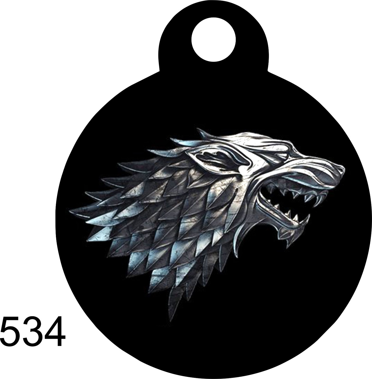 STARK Cute Custom Personalized Pet ID tag for Dog /Cat ROUND uniqueTag collar