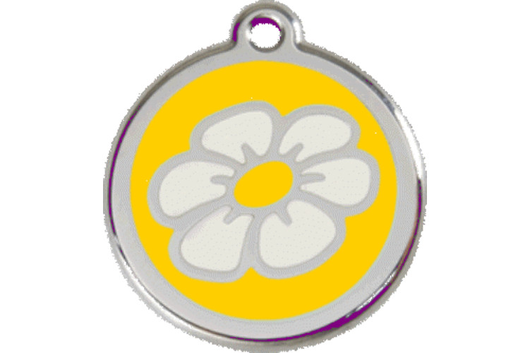 Red Dingo Dog Cat ID Pet Tag Engraved Free Shipping Life Guar Made USA Daisy