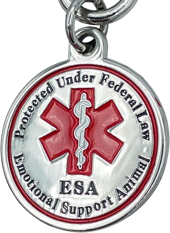 ESA Dog Tag Accessories Emotional Support Animal for Small Dogs Medical Alert