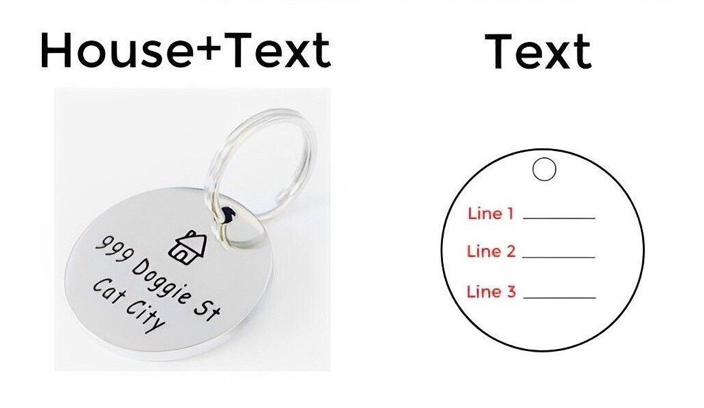 Pet Tags,Stainless Steel Charm,Personalized Engraved Dog Cat Name Tag,ID Tags