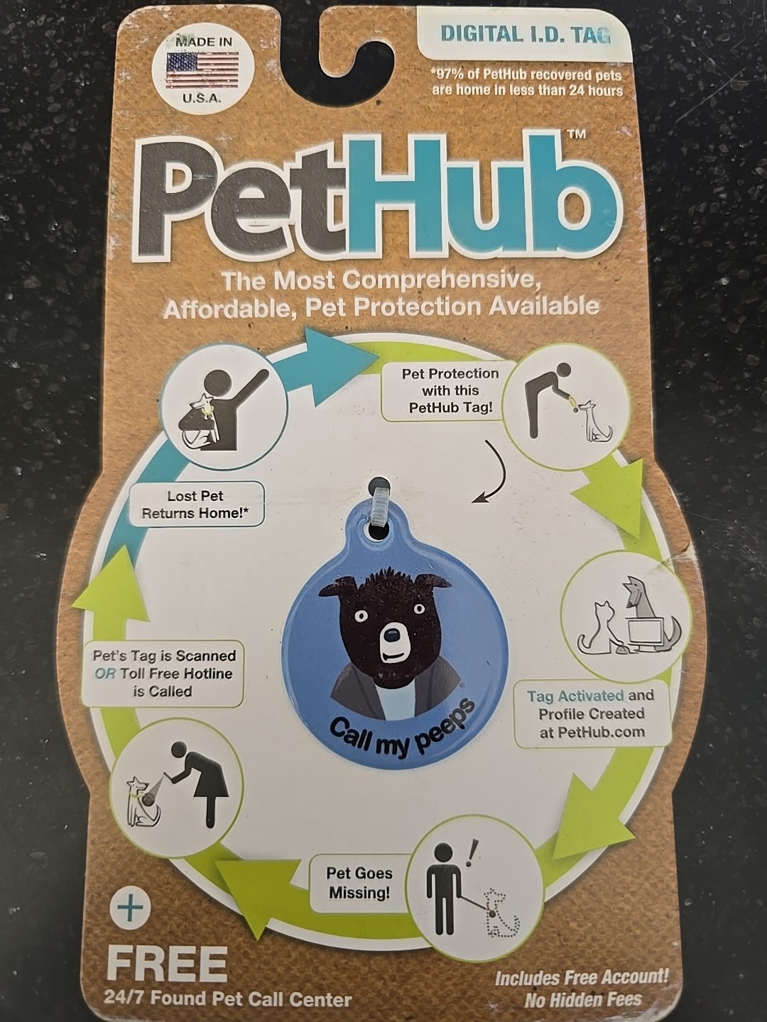 PetHub Digital ID Tag Dog 1.25″