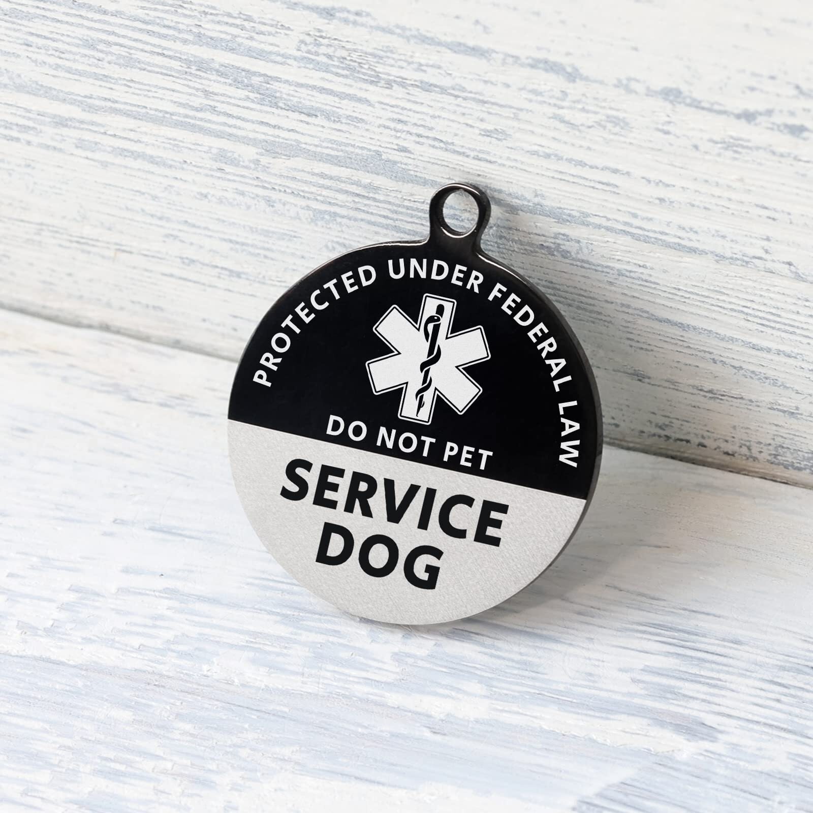Service Dog Tag QR Code Stainless Steel Pet ID Tag Dog Tag Online Pet Profile…
