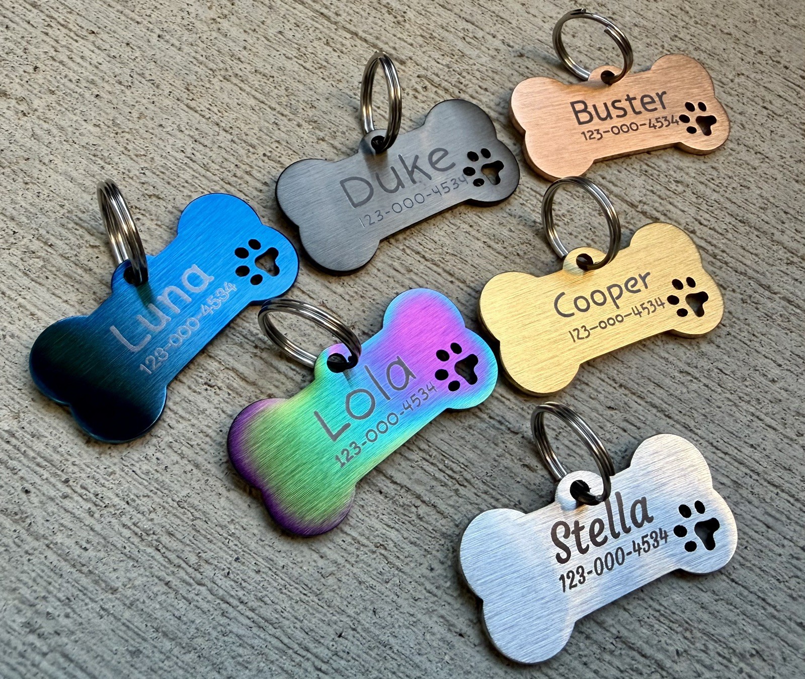 Personalized Pet ID Tag – Custom Engraved Dog & Cat Collar Tag