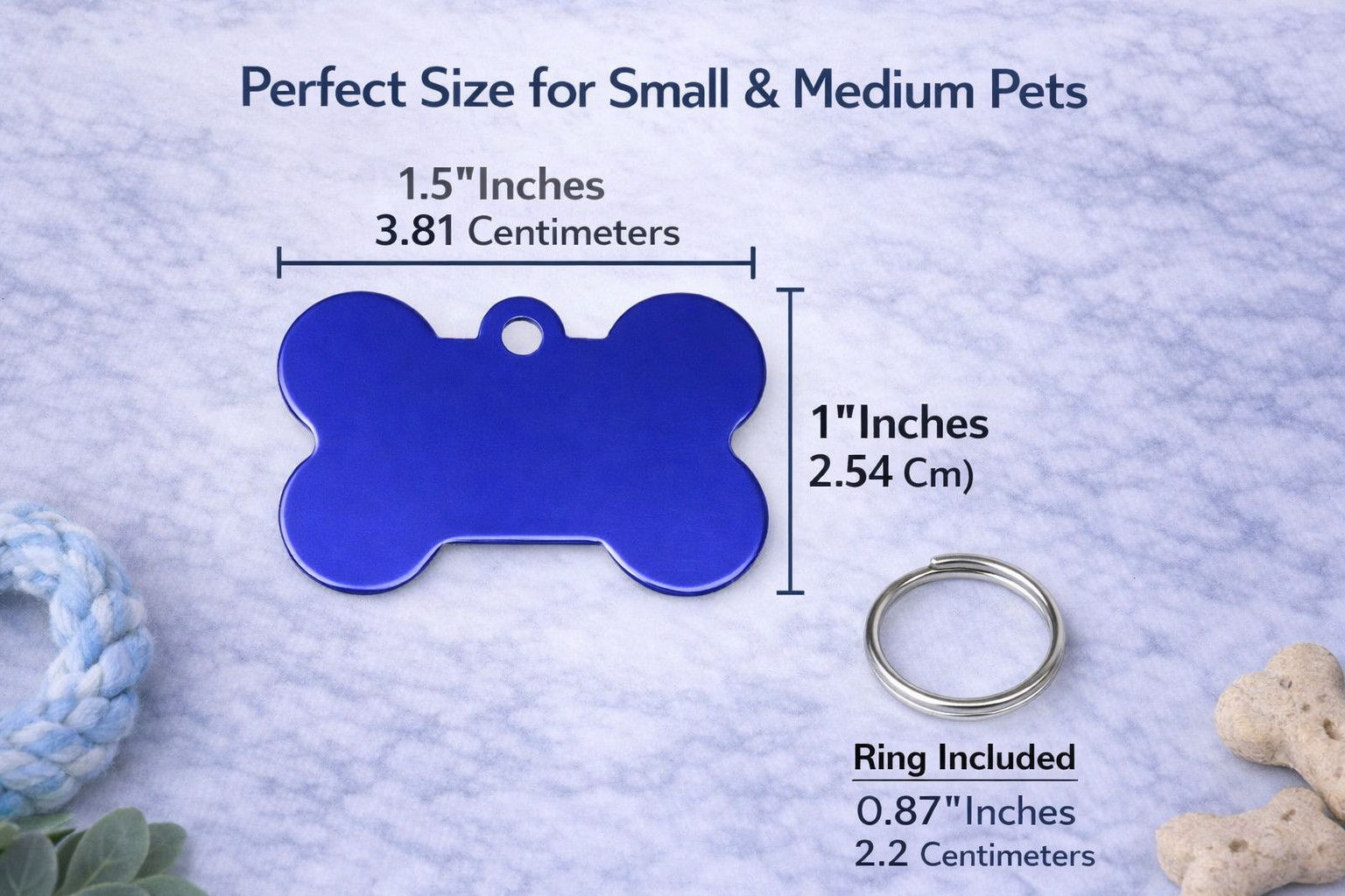 LASER ENGRAVED PERSONALIZED PET TAG ID DOG CAT NAME TAGS DOUBLE SIDE